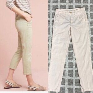 Anthropologie Relaxed Light Peach Chino Pants Size 25